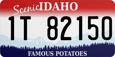 ID license plate 1T8215O