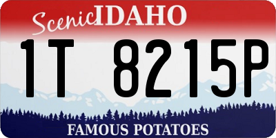 ID license plate 1T8215P