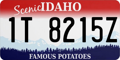 ID license plate 1T8215Z