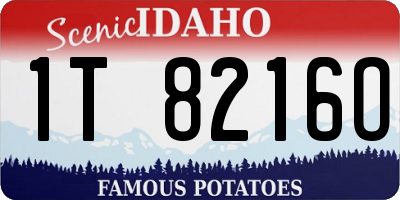 ID license plate 1T8216O