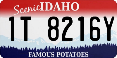 ID license plate 1T8216Y