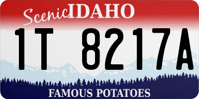 ID license plate 1T8217A