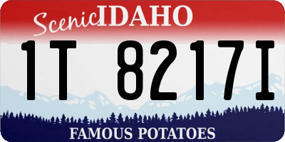 ID license plate 1T8217I