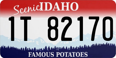 ID license plate 1T8217O