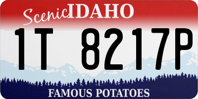 ID license plate 1T8217P