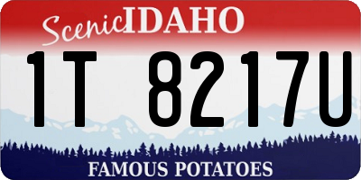 ID license plate 1T8217U