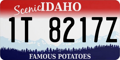ID license plate 1T8217Z