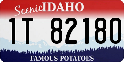 ID license plate 1T8218O