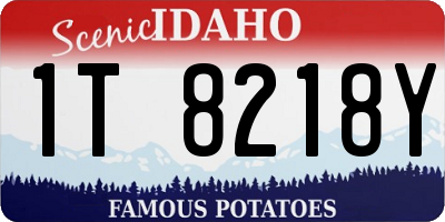ID license plate 1T8218Y