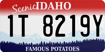 ID license plate 1T8219Y