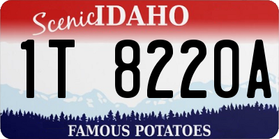 ID license plate 1T8220A