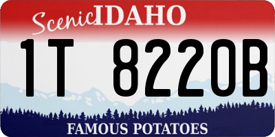 ID license plate 1T8220B