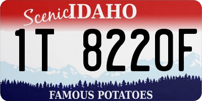 ID license plate 1T8220F
