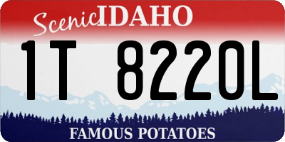 ID license plate 1T8220L