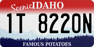 ID license plate 1T8220N