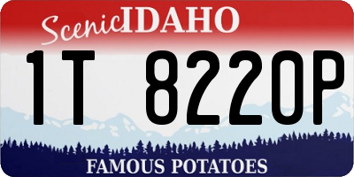 ID license plate 1T8220P