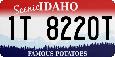 ID license plate 1T8220T