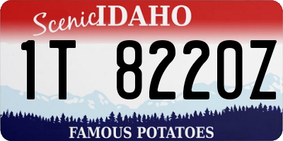 ID license plate 1T8220Z
