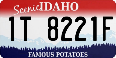 ID license plate 1T8221F
