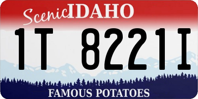 ID license plate 1T8221I