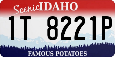ID license plate 1T8221P
