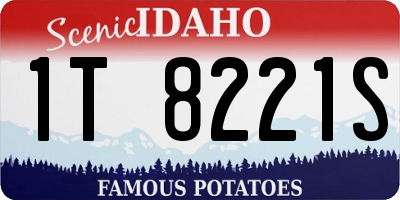 ID license plate 1T8221S