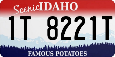 ID license plate 1T8221T