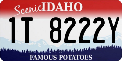 ID license plate 1T8222Y