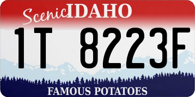 ID license plate 1T8223F