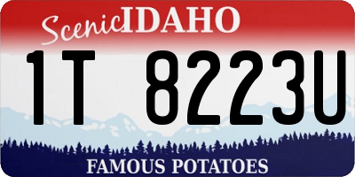 ID license plate 1T8223U