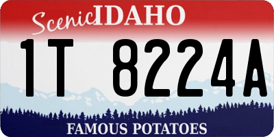 ID license plate 1T8224A