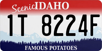 ID license plate 1T8224F