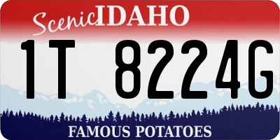ID license plate 1T8224G