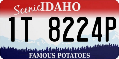 ID license plate 1T8224P
