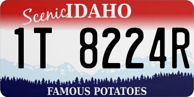 ID license plate 1T8224R