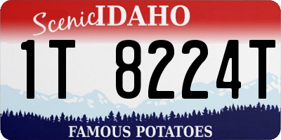 ID license plate 1T8224T