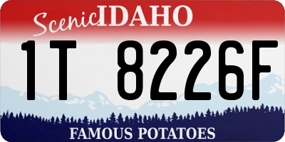 ID license plate 1T8226F