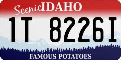 ID license plate 1T8226I