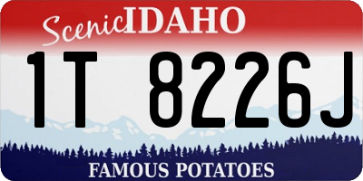 ID license plate 1T8226J
