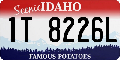 ID license plate 1T8226L