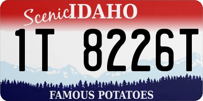 ID license plate 1T8226T