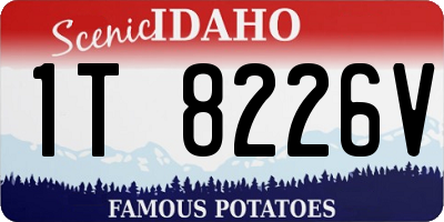 ID license plate 1T8226V