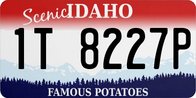 ID license plate 1T8227P