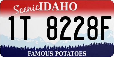 ID license plate 1T8228F
