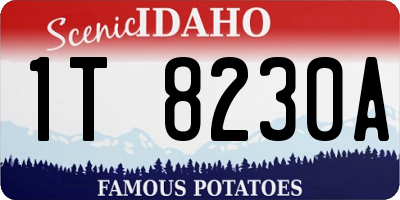ID license plate 1T8230A