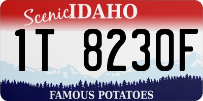 ID license plate 1T8230F