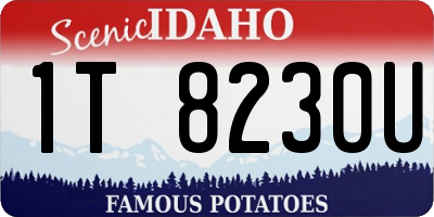 ID license plate 1T8230U