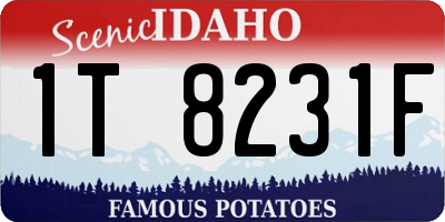 ID license plate 1T8231F