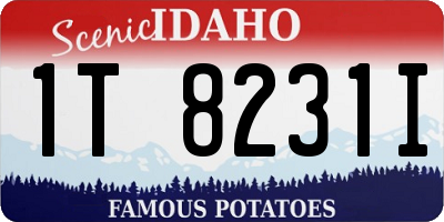 ID license plate 1T8231I