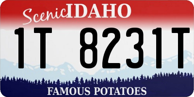 ID license plate 1T8231T